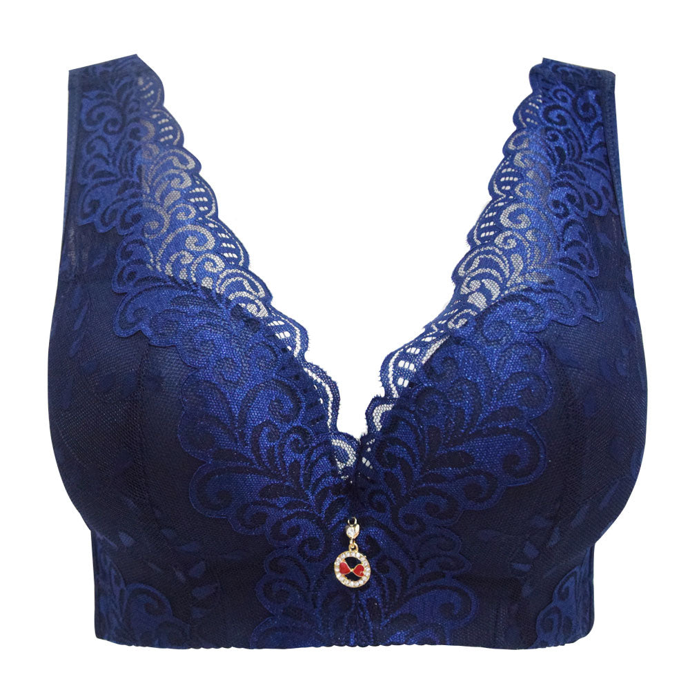 Wireless Lace Plus Size Bra