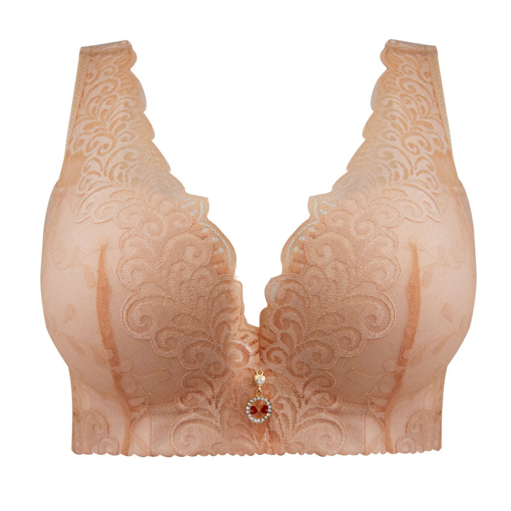 Soutien-gorge grande taille en dentelle sans armature