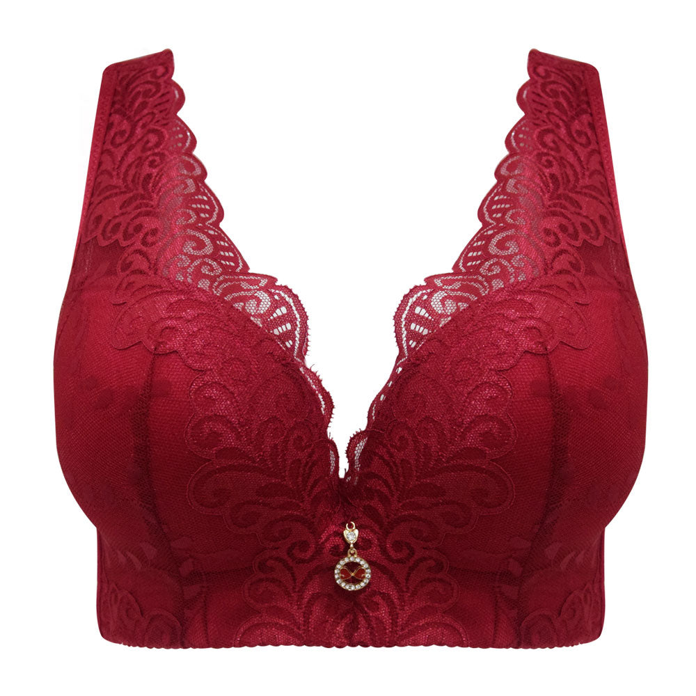 Soutien-gorge grande taille en dentelle sans armature