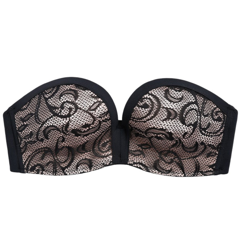 Strapless Lace Push Up Bra