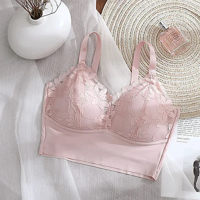 Seamless Lace Wireless Bra