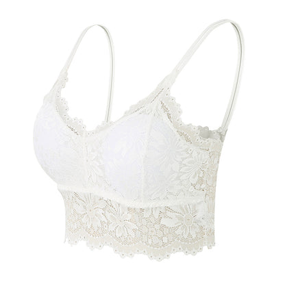 Backless Wireless Soft Lace Bra