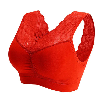 Lace Seamless Wireless Push-Up Bra