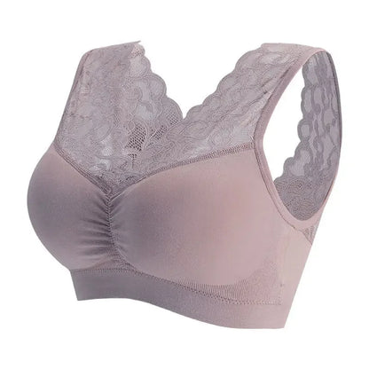 Lace Seamless Wireless Push-Up Bra