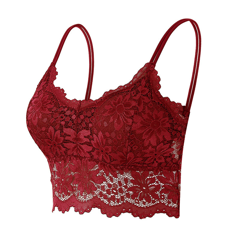 Backless Wireless Soft Lace Bra