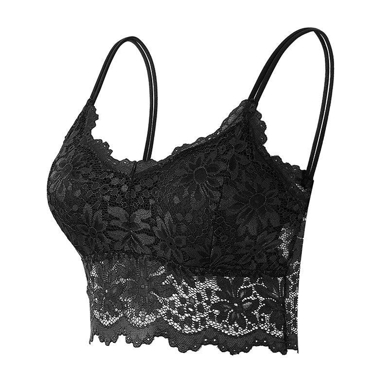 Soutien-gorge dos nu en dentelle douce sans armature