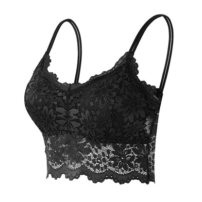 Backless Wireless Soft Lace Bra