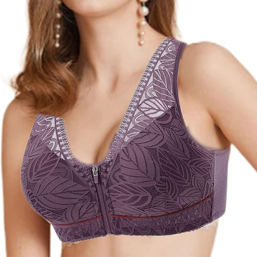 Soutien-gorge push-up en dentelle confortable sans fil